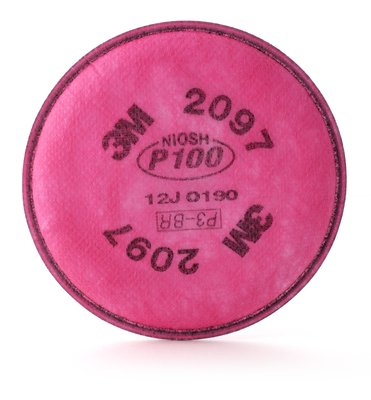Filtro para partículas P100 para Ozono y Vapores Orgánicos 2097 3M